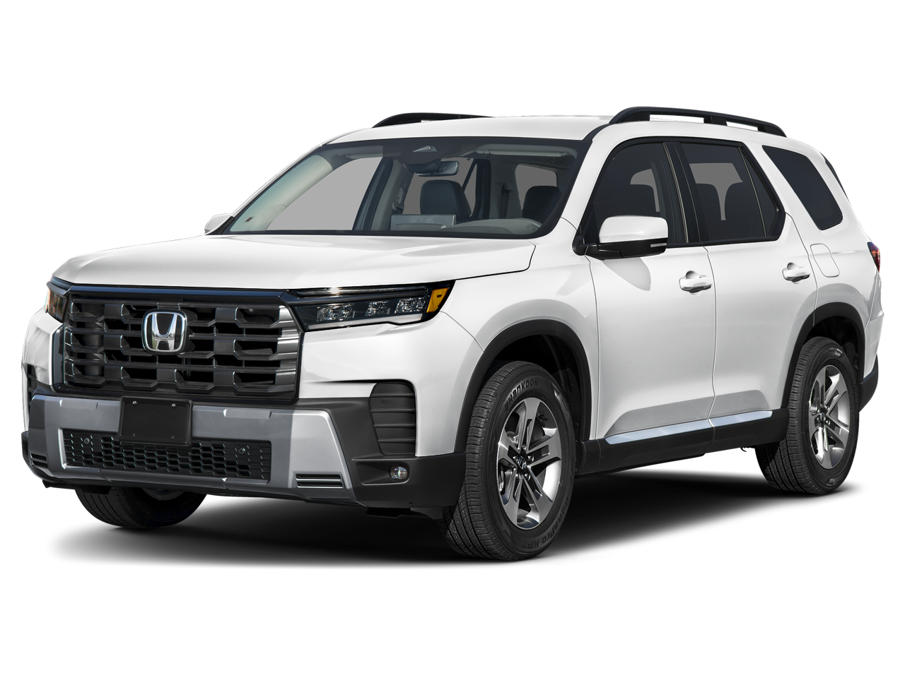 2026 Honda Pilot EX-L in Platinum White Pearl — front three-quarter view