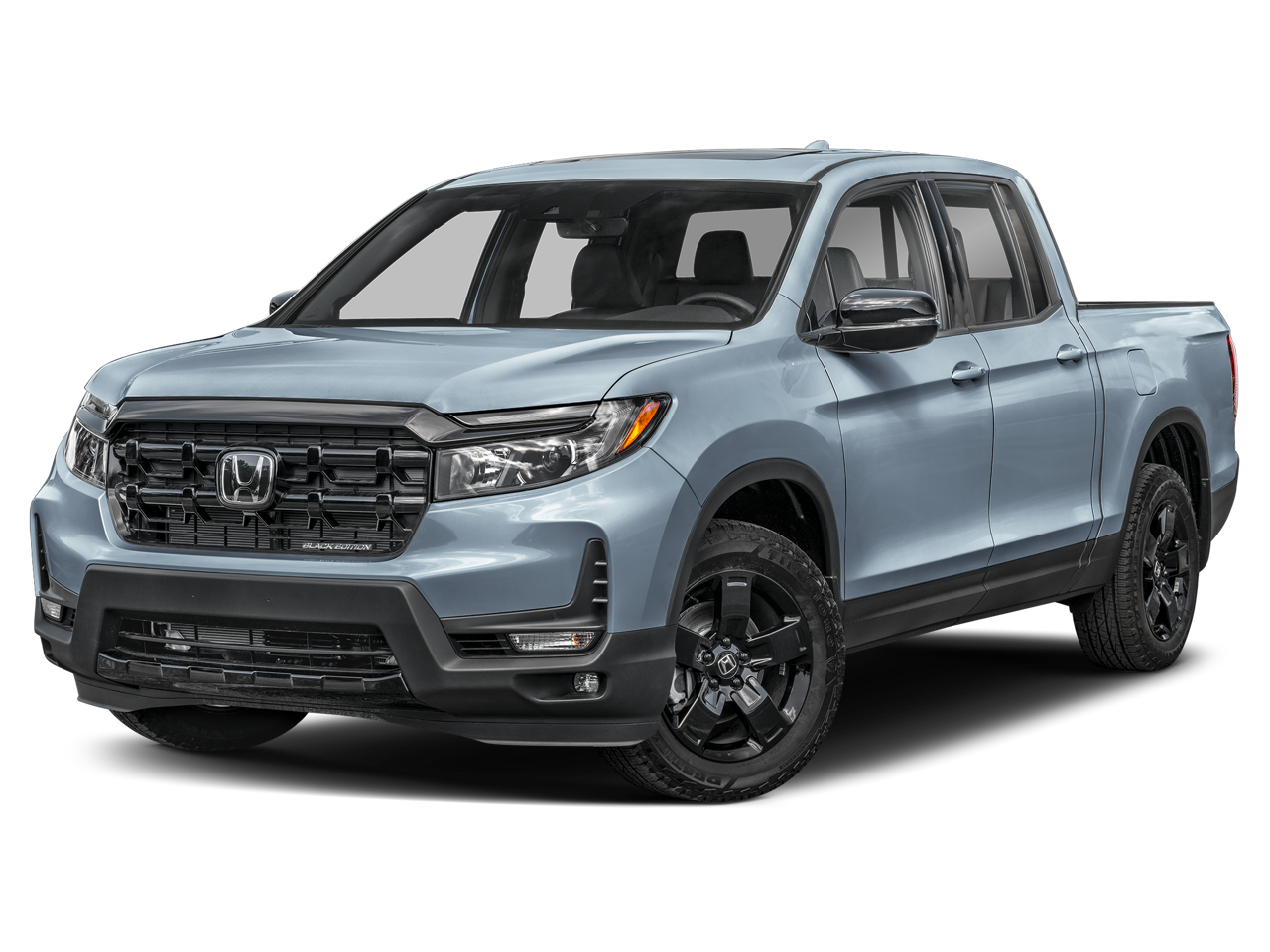 2026 Honda Ridgeline Black Edition in Sonic Gray Pearl — front three-quarter view