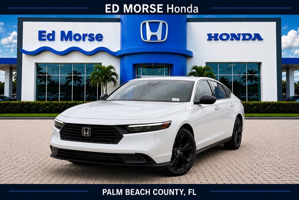 2025 Honda Accord SE in Platinum White Pearl — front three-quarter view
