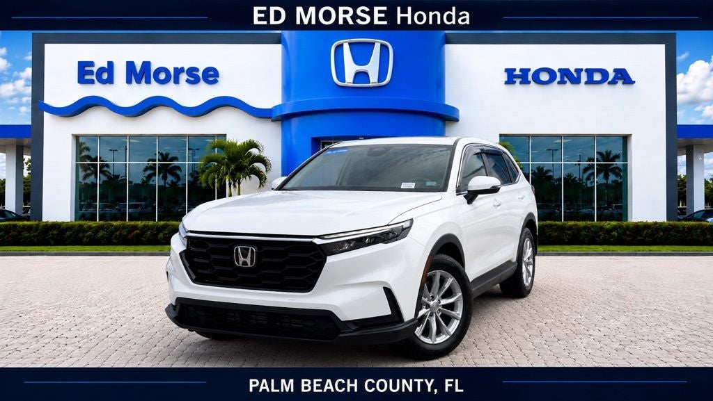 2024 Honda CR-V EX in White — front three-quarter view