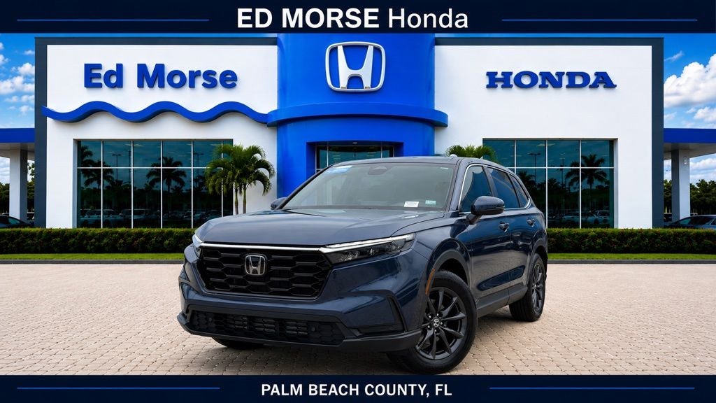 2026 Honda CR-V EX-L in Blue — front three-quarter view