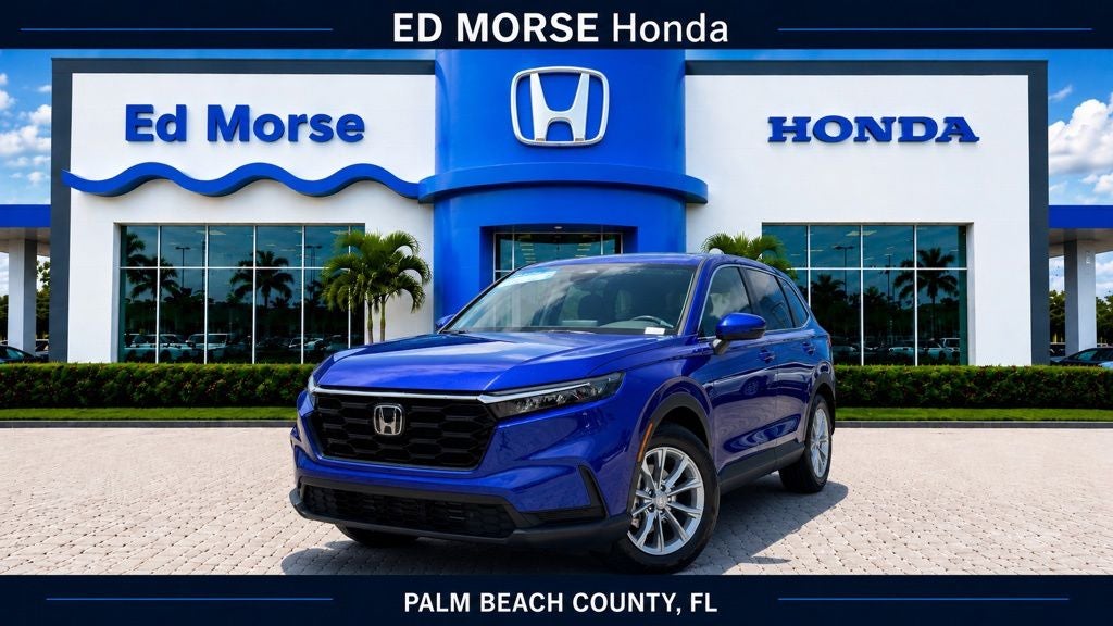 2024 Honda CR-V EX-L in Blue — front three-quarter view