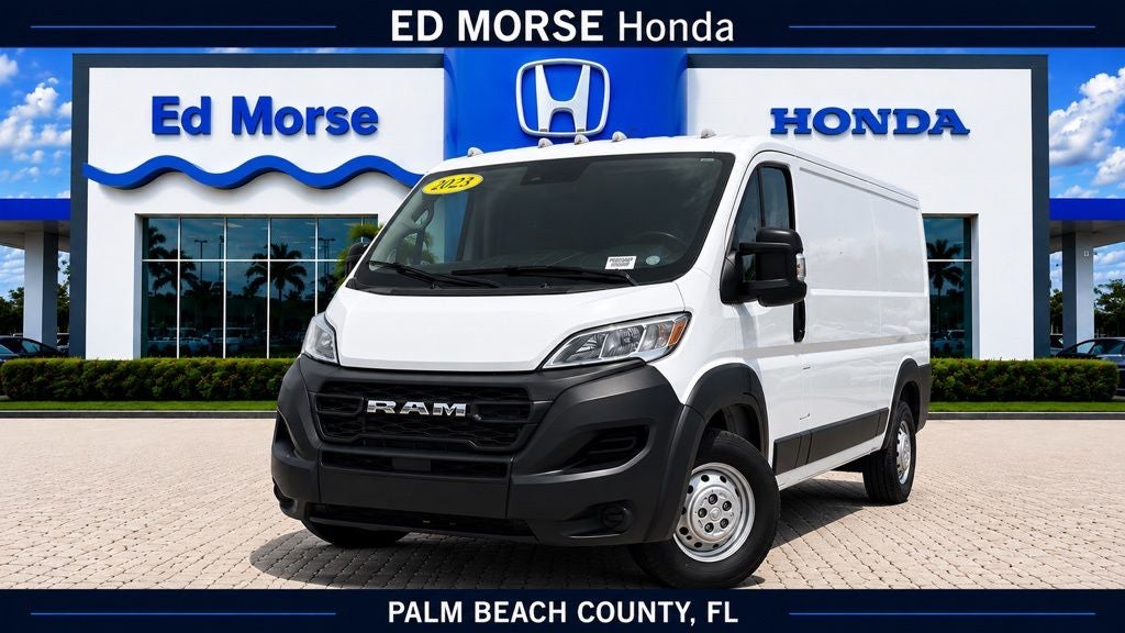 2023 RAM ProMaster 1500 Low Roof in Bright White Clearcoat — front three-quarter view