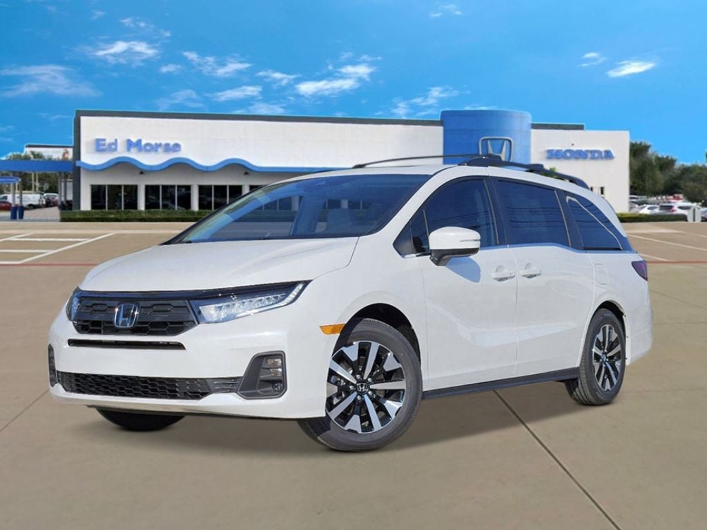 2026 Honda Odyssey EX-L in Platinum White Pearl — front three-quarter view