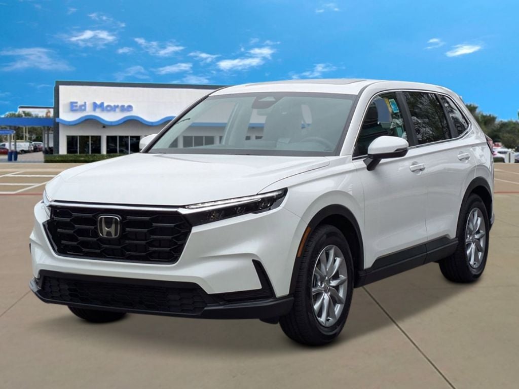 2026 Honda CR-V EX in Platinum White Pearl — front three-quarter view