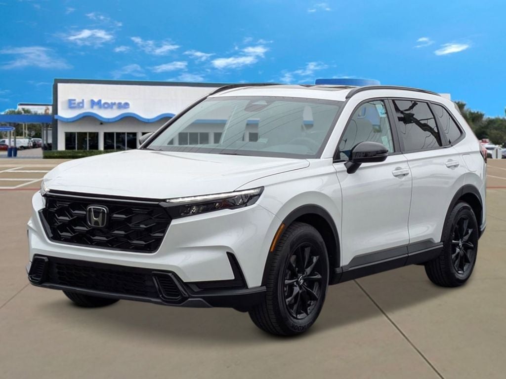 2026 Honda CR-V Hybrid Sport in Wx/Winter Frost — front three-quarter view