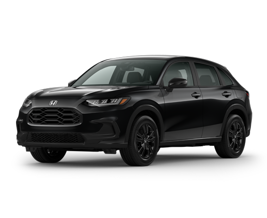 2027 Honda HR-V Sport 2WD in Crystal Black Pearl — front three-quarter view