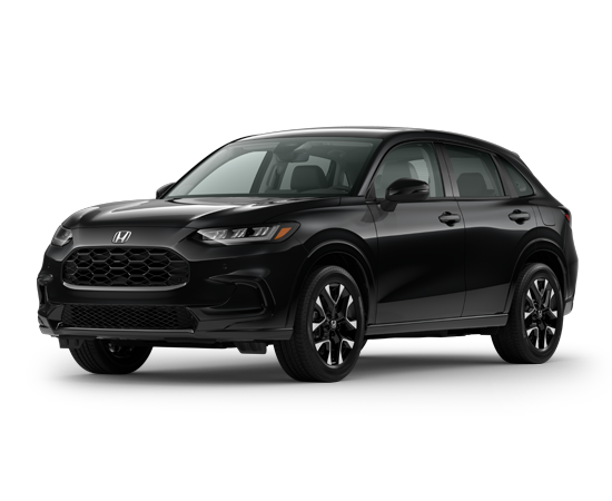 2027 Honda HR-V EX-L 2WD in Crystal Black Pearl — front three-quarter view