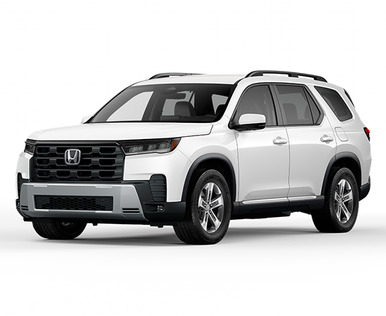 2026 Honda Pilot 2WD EX-L in Platinum White Pearl — front three-quarter view