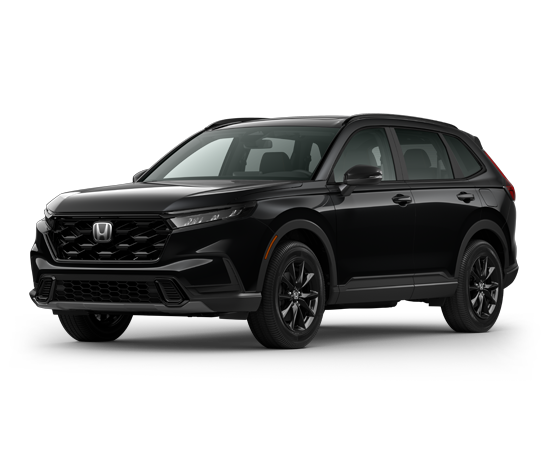 2026 Honda CR-V 2WD Sport Hybrid in Crystal Black Pearl — front three-quarter view